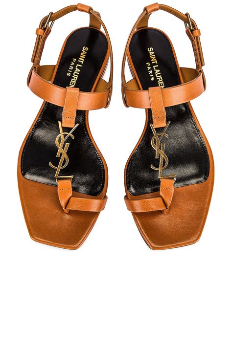 sandali ysl cassandra|saint laurent cassandra flat sandals.